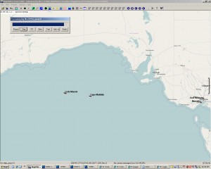 162 MHz E signal ship positions in Bight