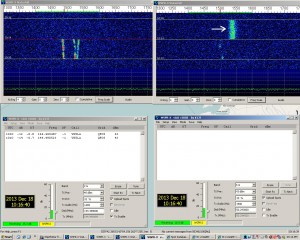 VK5GF scattered 6m signal evening 18.12.13