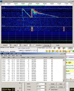 AE doppler from VK1KW signal