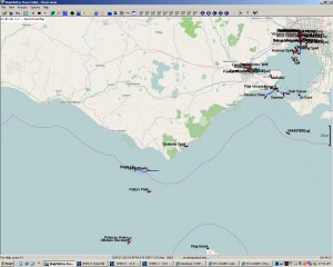 VK2KRR Marine Tracking screen morning 091214