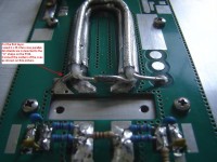 Here you can see how VK4DD made the balun on the PCB with UT141-35 (35 Ohm coax)