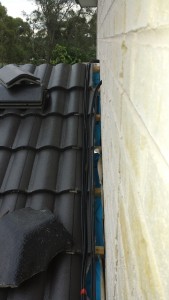 Roof tiles not finished as yet.